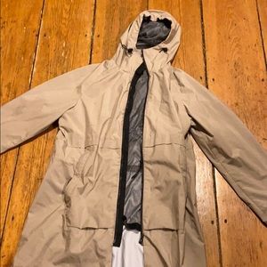 Theory rain coat parka 100% polyester